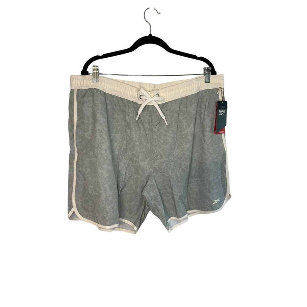 Reebok Men's XL Volley Shorts 7"‎ Core Light Green Athletic Trunks NWT
